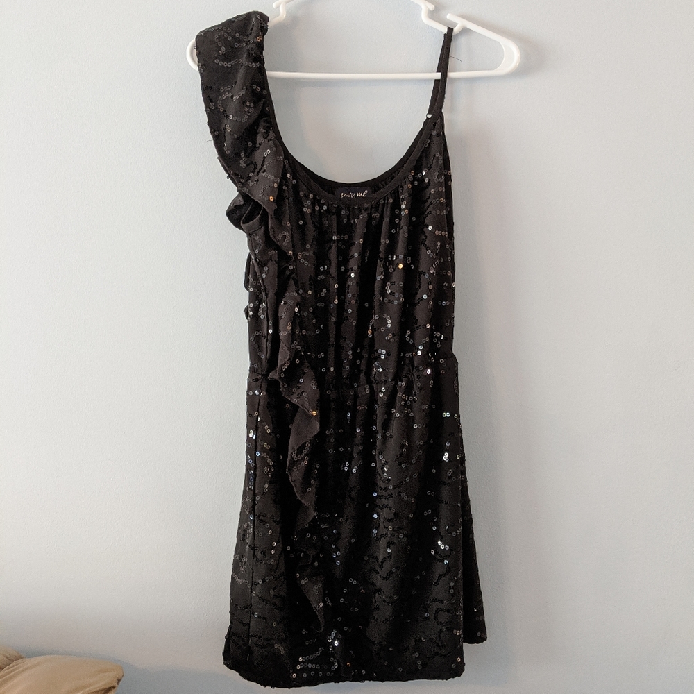 😍 Envy Me Black Sequin Dress
